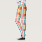 Waterverf geruit naadloos patroon leggings (Links)
