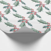 Waterverf, geschilderd kerstcadeaupapier cadeaupapier (Hoek)