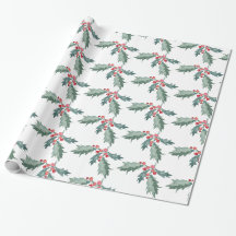 Waterverf, geschilderd kerstcadeaupapier