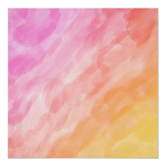 Waterverf geschilderd pastel perfect poster (Voorkant)