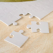 Waterverf geschilderd Sinaasappel leliebloem Legpuzzel (Zijkant)