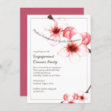 Waterverf Geschilderde Cherry Blossom Engagement P