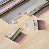 Waterverf geschilderde Stapel van Leesboeken Legpuzzel (Zijkant)