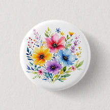 Waterverf geschilderde wilde bloemen