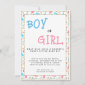 Waterverf Geslacht feestmaal kind of meisje Kaart (Voorkant)