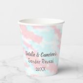 Waterverf Geslacht onthullen Papieren Bekers (Voorkant)