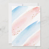 Waterverf Geslacht onthullen Partij Kaart (Achterkant)