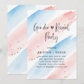 Waterverf Geslacht onthullen Partij Kaart (Voorkant / Achterkant)