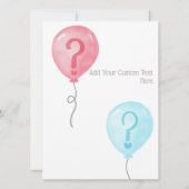 Waterverf Geslacht Onthullen Party Game Kaart (Achterkant)