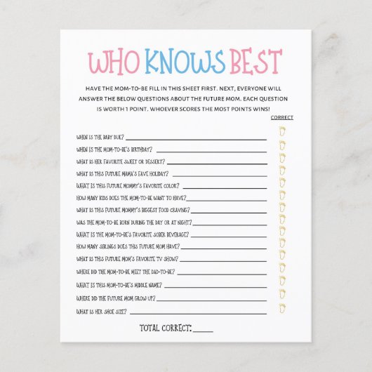 Waterverf Geslacht onthullen wie het beste spel ke (Voorkant)