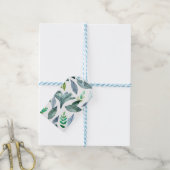 Waterverf gestorven bladeren 11 cadeaulabel (Met Touw)