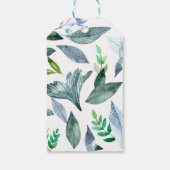 Waterverf gestorven bladeren 11 cadeaulabel (Achterkant)