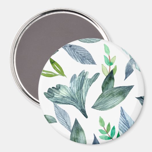 Waterverf gestorven bladeren 11 magneet (Voorkant / Achterkant)