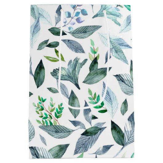 Waterverf gestorven bladeren 11 medium cadeauzakje (Achterkant)