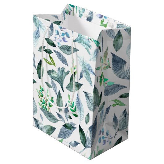 Waterverf gestorven bladeren 11 medium cadeauzakje (Achterkant Gekanteld)