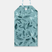 Waterverf gestorven bladeren 2 cadeaulabel (Achterkant)