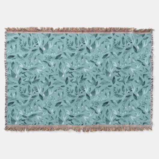 Waterverf gestorven bladeren 2 deken (Voorkant)