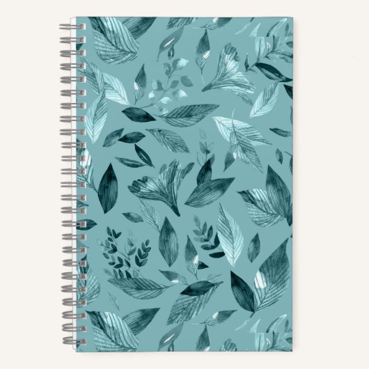 Waterverf gestorven bladeren 2 notitieboek (Voorkant)