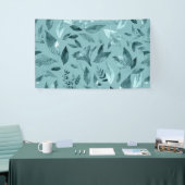 Waterverf gestorven bladeren 2 spandoek (Beurs)