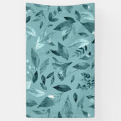 Waterverf gestorven bladeren 2 spandoek (Verticaal)