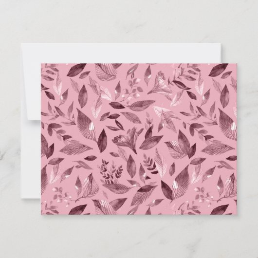 Waterverf gestorven bladeren 3 notitiekaartje (Voorkant)