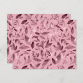 Waterverf gestorven bladeren 3 notitiekaartje (Voorkant / Achterkant)