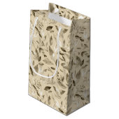 Waterverf gestorven bladeren 4 klein cadeauzakje (Achterkant Gekanteld)