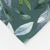 Waterverf gestorven bladeren 5 fleece deken (Hoek)