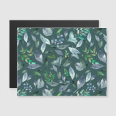 Waterverf gestorven bladeren 5 magnetische uitnodiging (Voorkant / Achterkant)