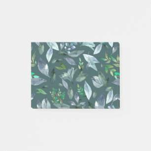 Waterverf gestorven bladeren 5 post-it® notes