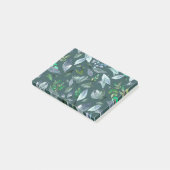 Waterverf gestorven bladeren 5 post-it® notes (Schuin)