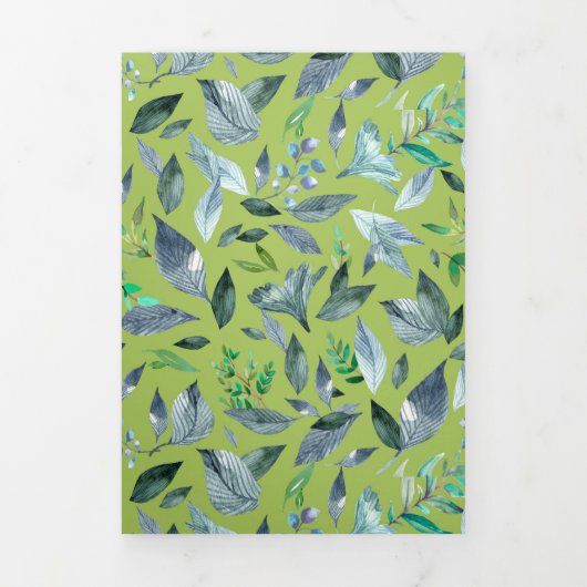 Waterverf gestorven bladeren 6 drieluik aankondiging (Cover)