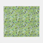 Waterverf gestorven bladeren 6 fleece deken (Voorkant (Horizontaal))