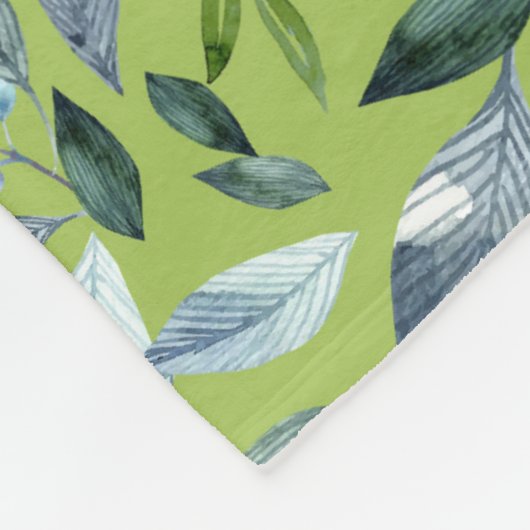 Waterverf gestorven bladeren 6 fleece deken (Hoek)