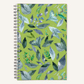 Waterverf gestorven bladeren 6 notitieboek (Voorkant)