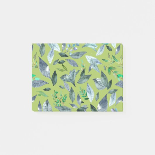 Waterverf gestorven bladeren 6 post-it® notes (Voorkant)