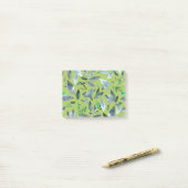Waterverf gestorven bladeren 6 post-it® notes (Op bureau)