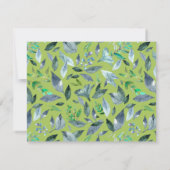 Waterverf gestorven bladeren 6 save the date (Achterkant)