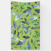 Waterverf gestorven bladeren 6 spandoek (Verticaal)