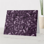 Waterverf gestorven bladeren 7 bedankkaart (Voorkant)