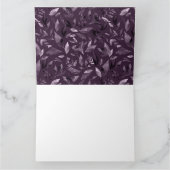 Waterverf gestorven bladeren 7 bedankkaart (Binnen)