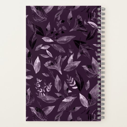 Waterverf gestorven bladeren 7 notitieboek (Achterkant)