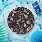 Waterverf gestorven bladeren papieren bordje (Feest)