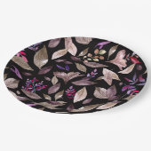 Waterverf gestorven bladeren papieren bordje (Gekanteld)