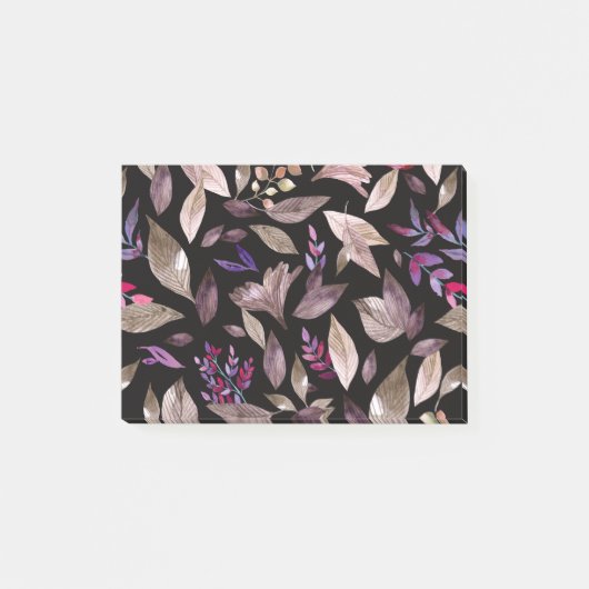 Waterverf gestorven bladeren post-it® notes (Voorkant)
