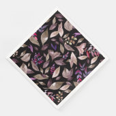 Waterverf gestorven bladeren servet (Hoek)