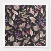 Waterverf gestorven bladeren servet (Voorkant)