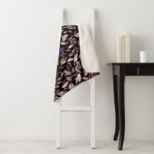 Waterverf gestorven bladeren sherpa deken (In situ)