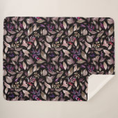 Waterverf gestorven bladeren sherpa deken (Voorkant (horizontaal))