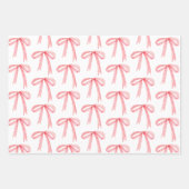 Waterverf Gestreepte Lintkrans Kerstmis Inpakpapier Vel (Voorkant 2)